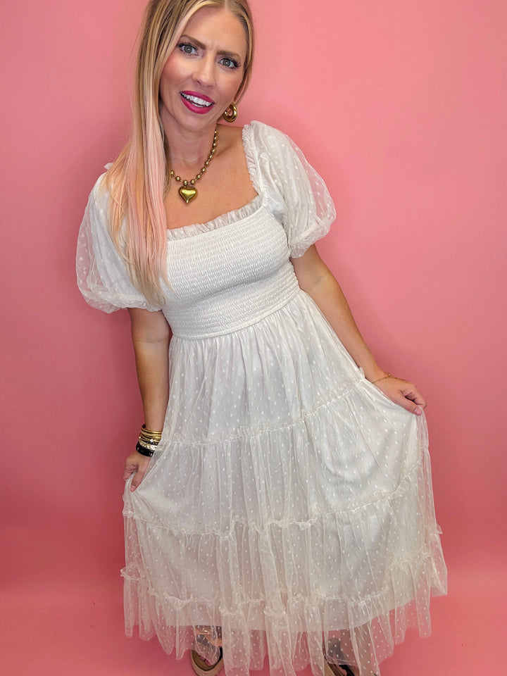 When In Rome Tulle Midi Dress