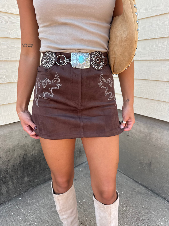Desert Rodeo Darling Mini Skirt