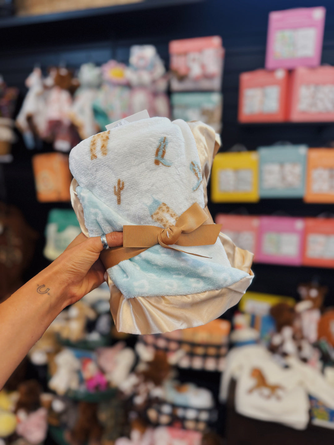 Reversible Baby Blanket Howdy Partner
