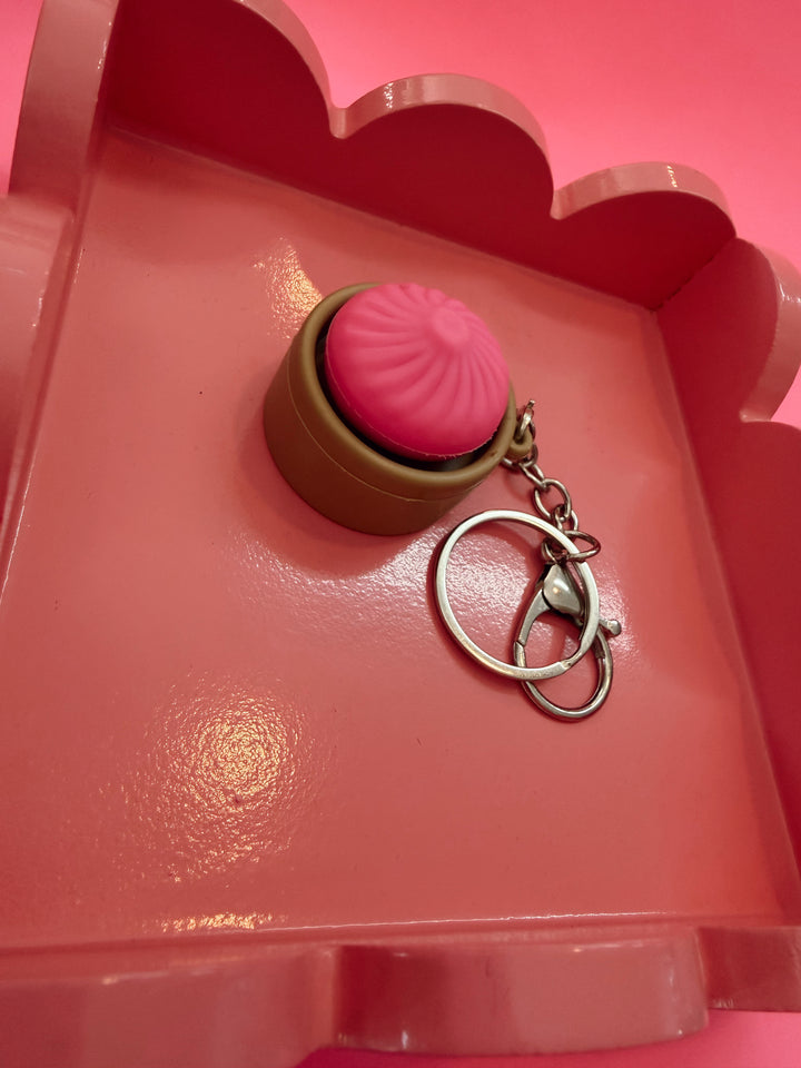Clicky Dumpling Fidget Keychain