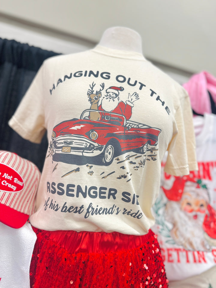 Passenger Side Best Friends Ride Graphic Tee