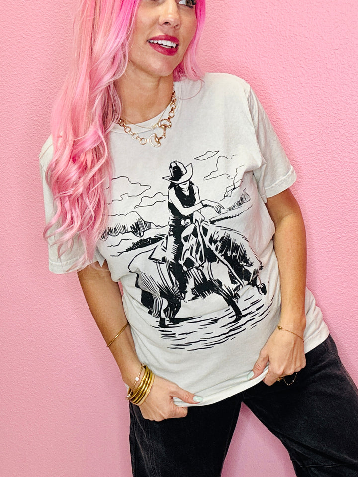 Wild West Cowgirl Graphic Tee