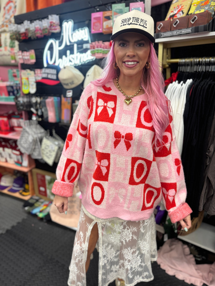 Bow and Ho Ho Ho Sweater