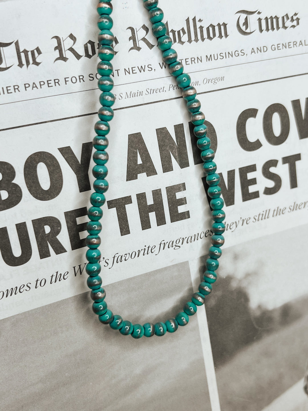 Stevie Turquoise Beaded Necklace