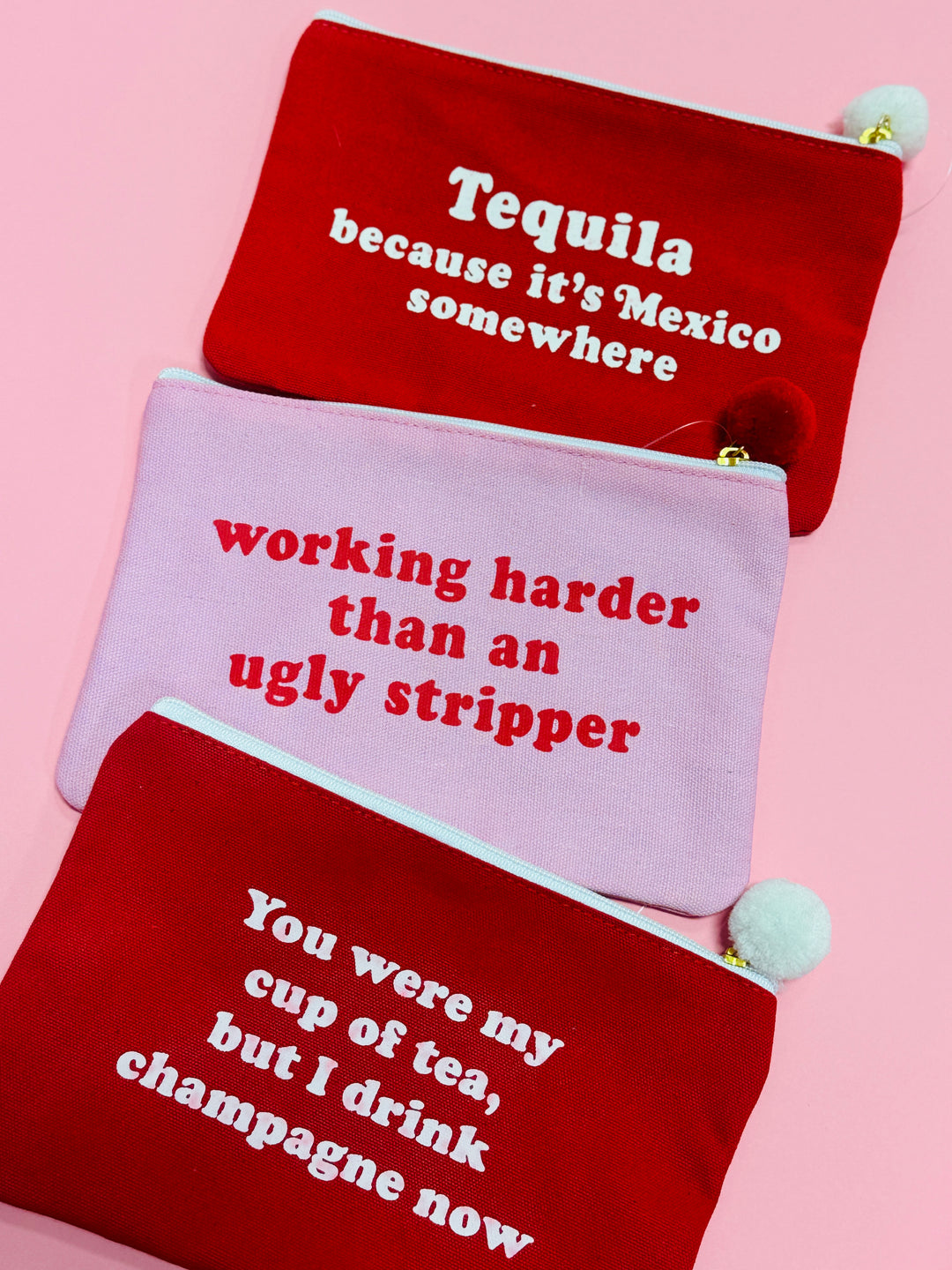 Working Harder Than An Ugly Stripper Canvas Bag