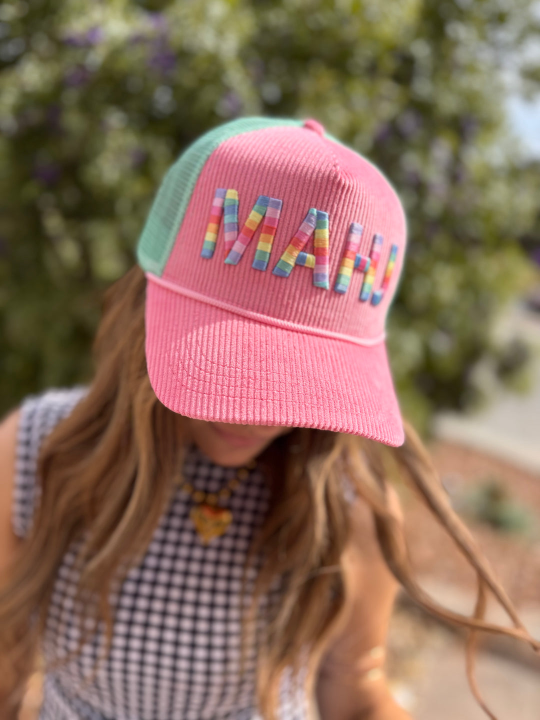 Mahjong Corduroy Trucker Hat