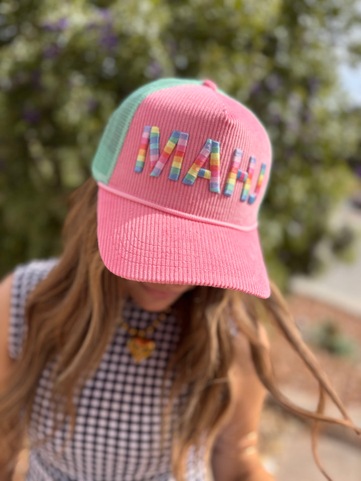 Mahjong Corduroy Trucker Hat