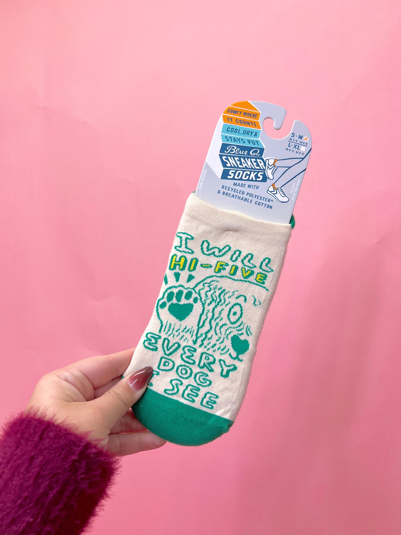 I Will Hi-Five Every Dog Sneaker Socks