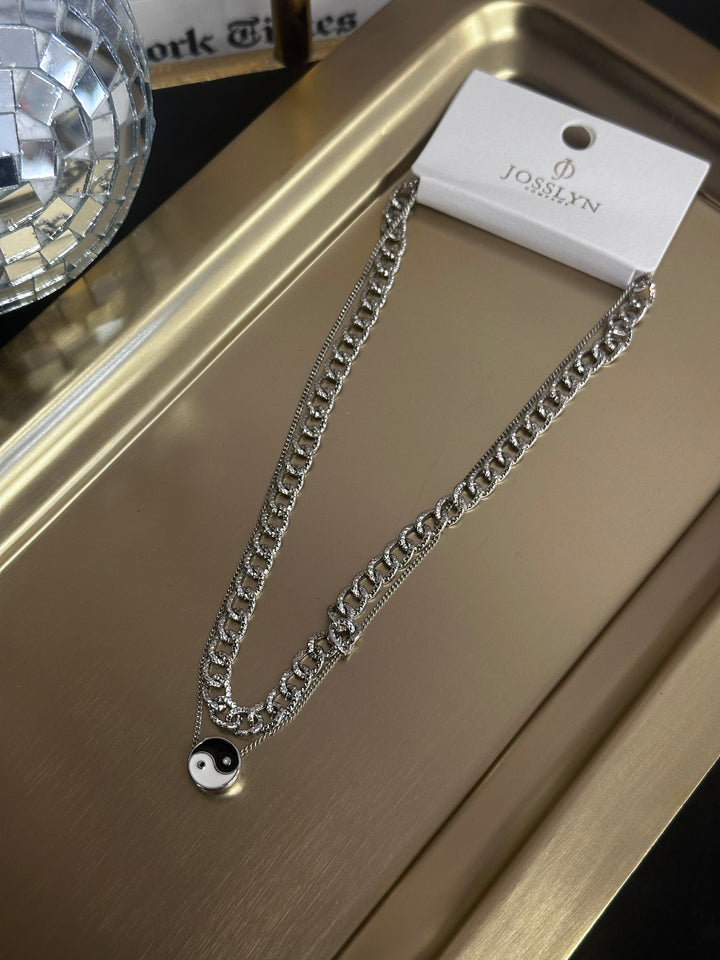 Yin Yang Double Layer Choker Necklace