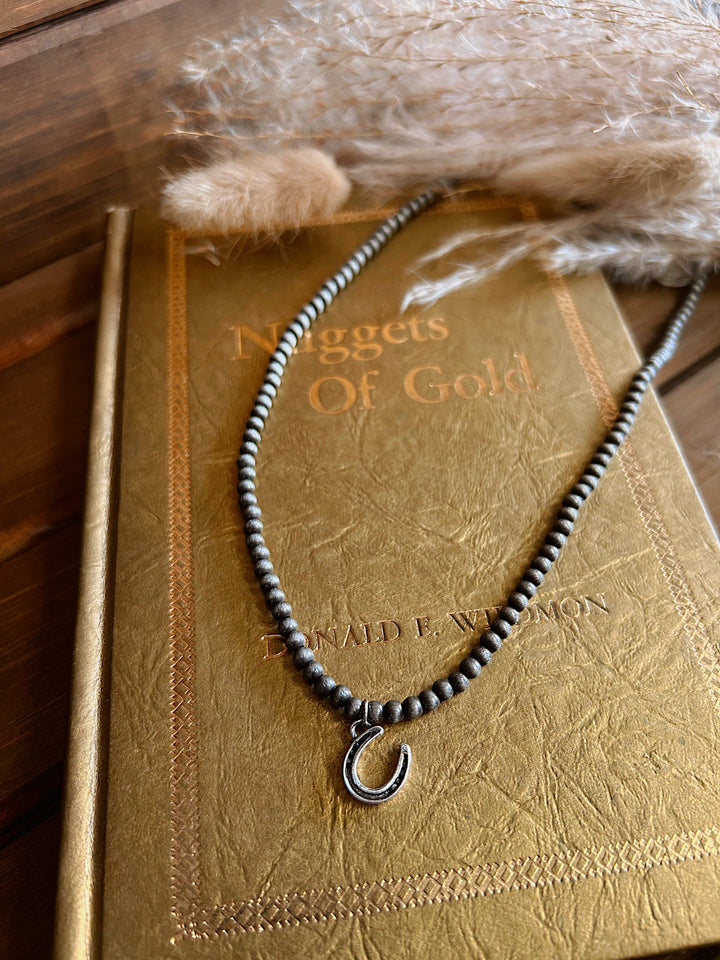 Just My Luck Horseshoe Necklace