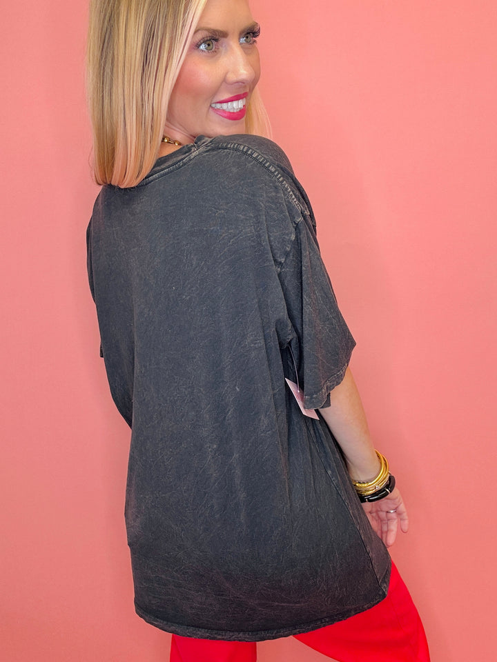 Football Days Oversized Graphic Tee