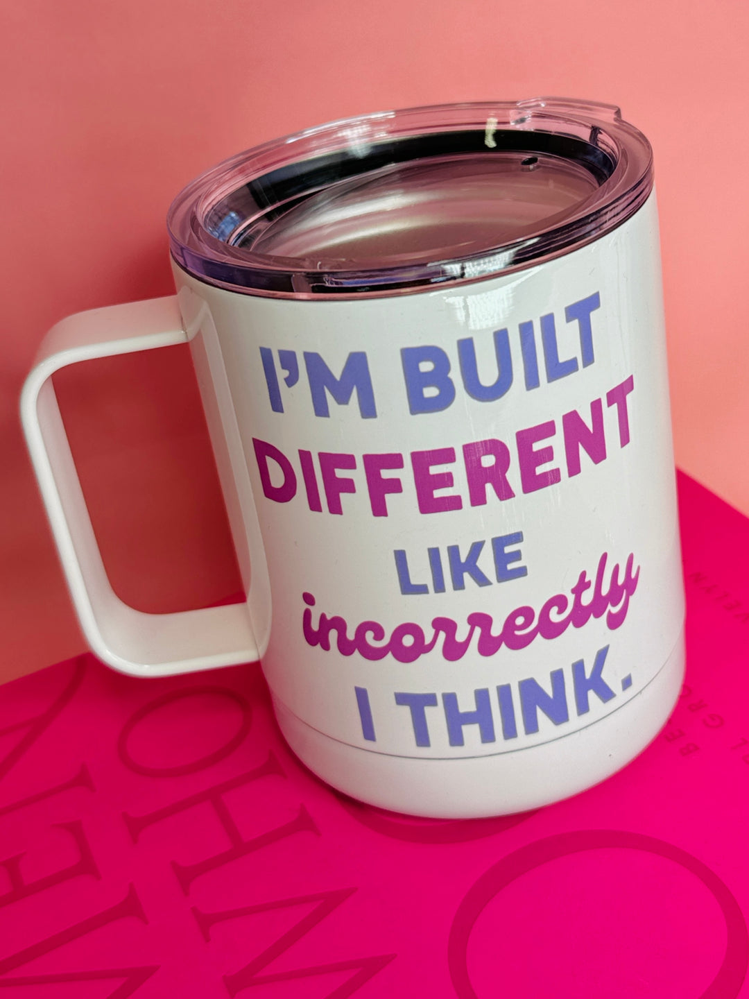 I'm Build Different Funny Travel Cup