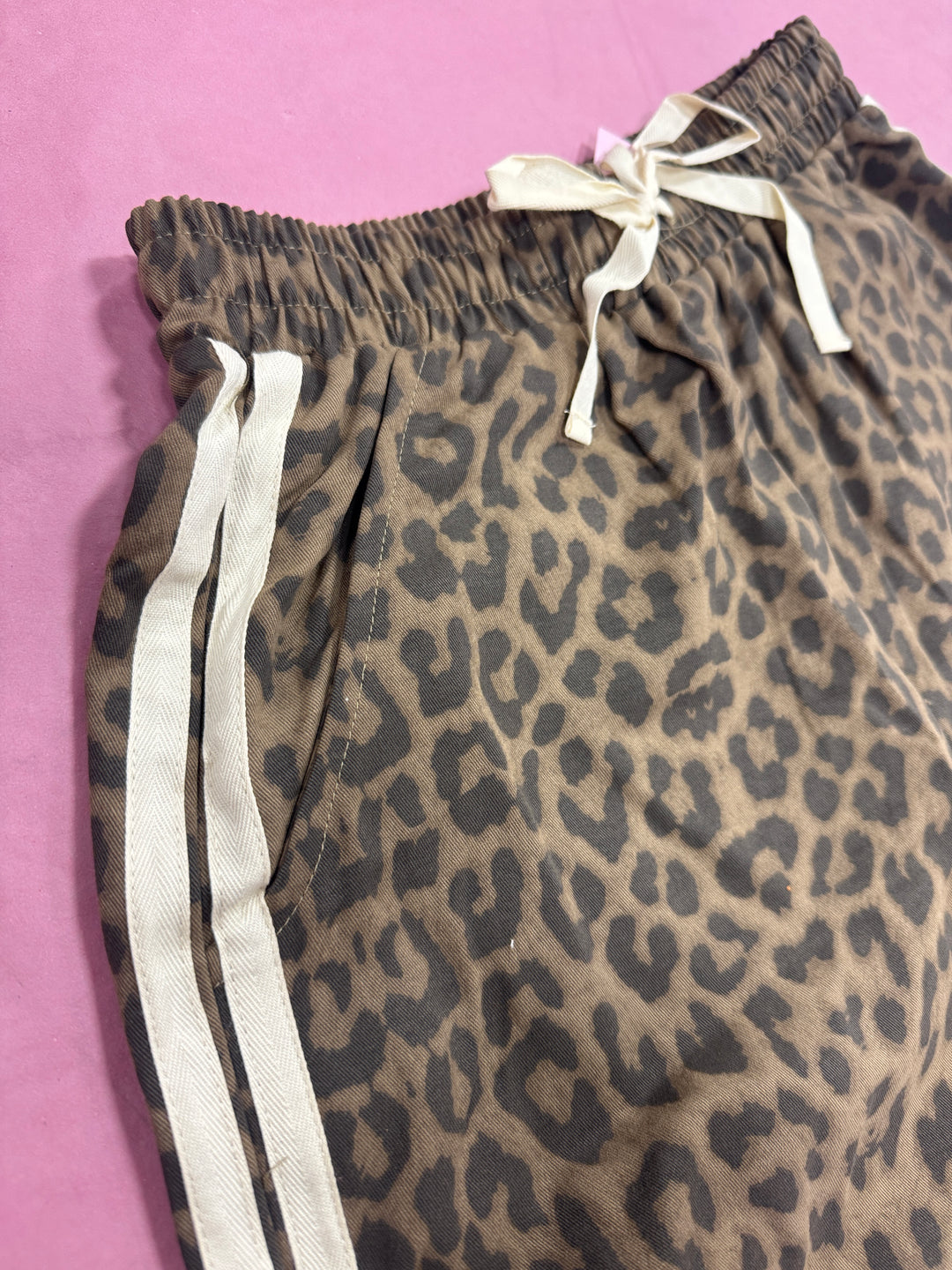 Leopard Chic Twill Pants