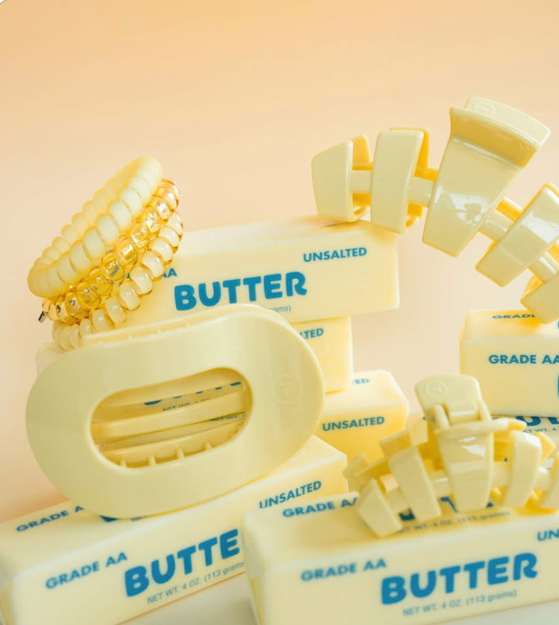 Butter Yellow Flat Hair Clip