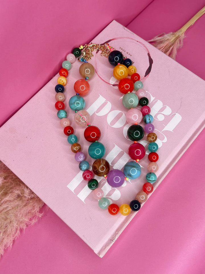 Life in Color Beaded Necklace