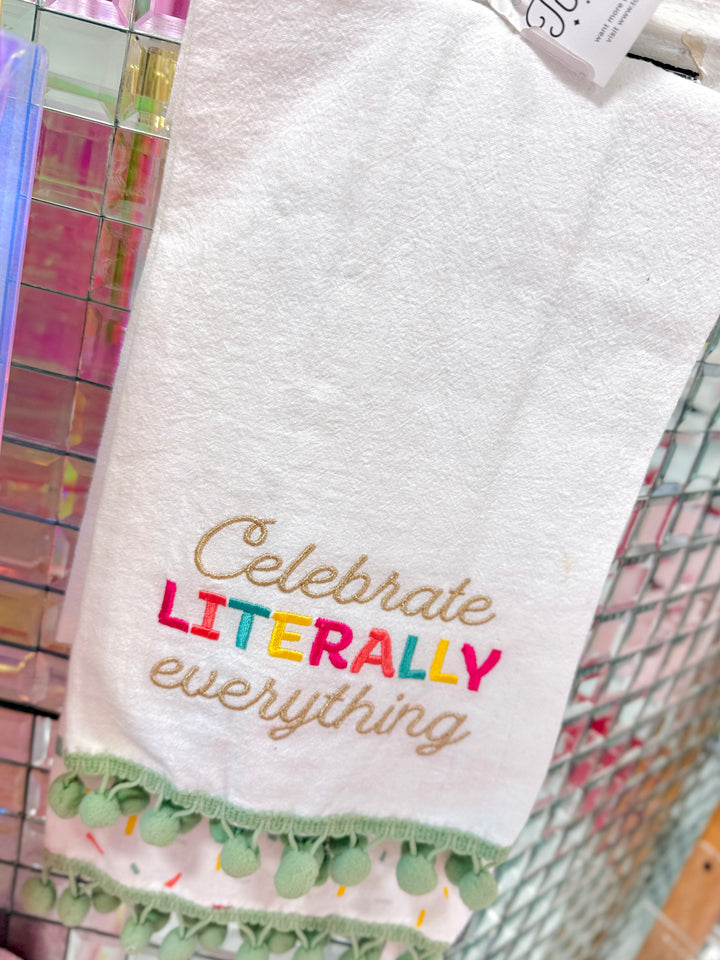 Celebrate and Sprinkle Tea Towels Set of 2