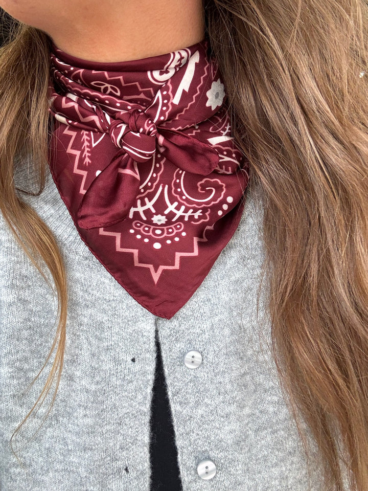 Retro Charm Paisley Scarf