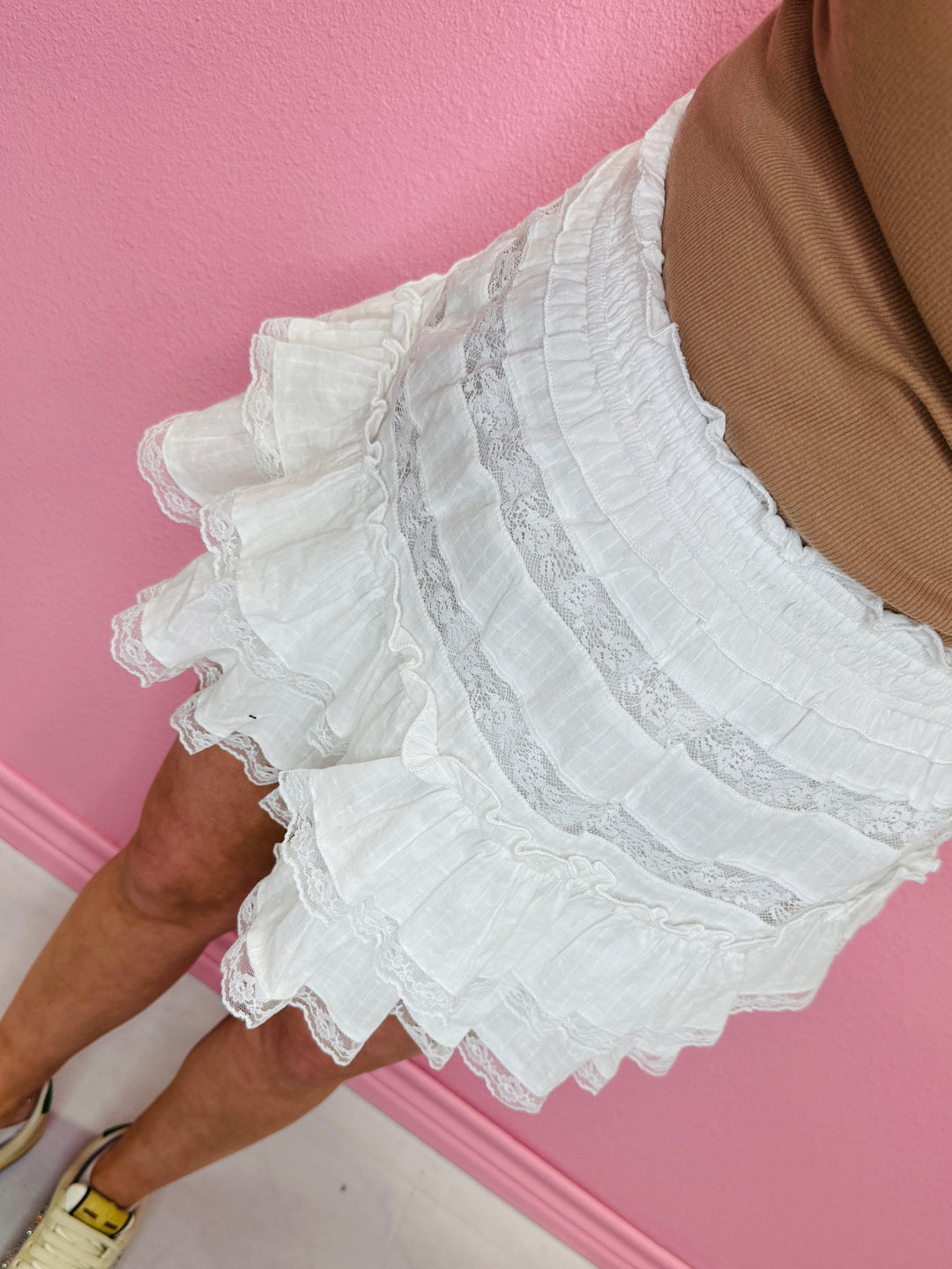 The Darling Ruffle Mini Skirt