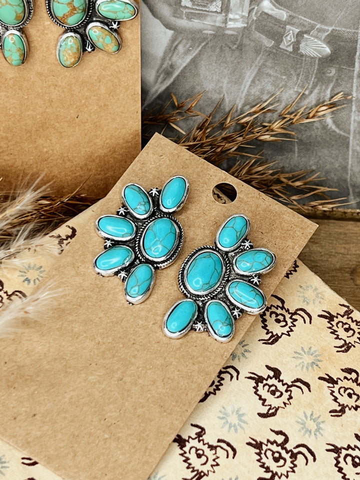 Texas Turquoise Statement Studs