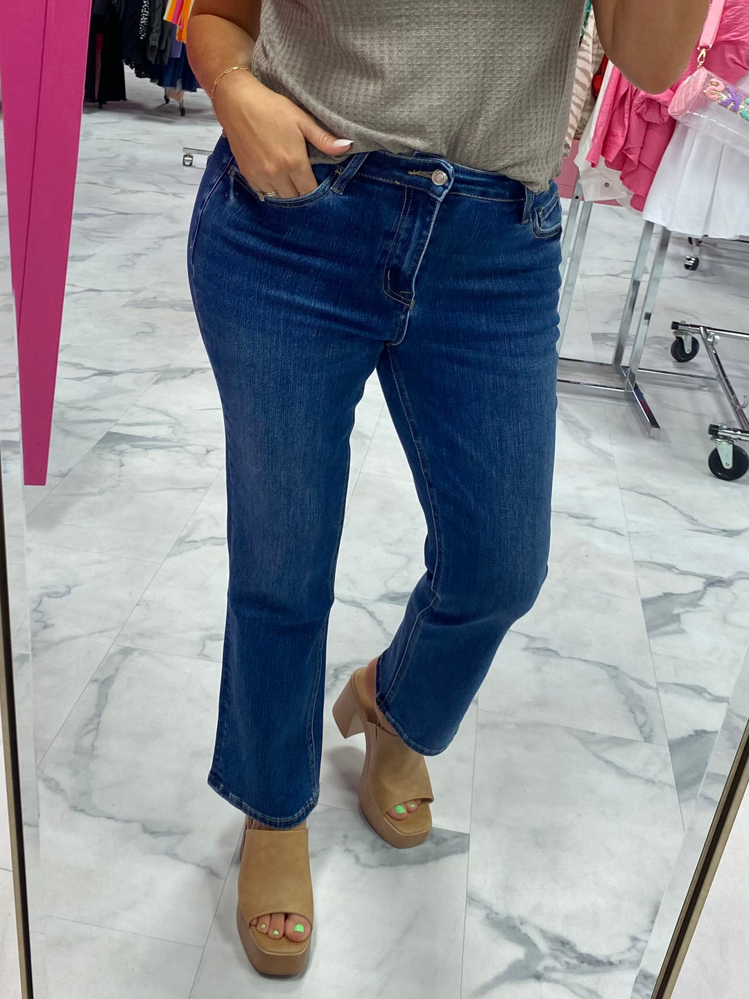 The Erren High Rise Cropped Jeans