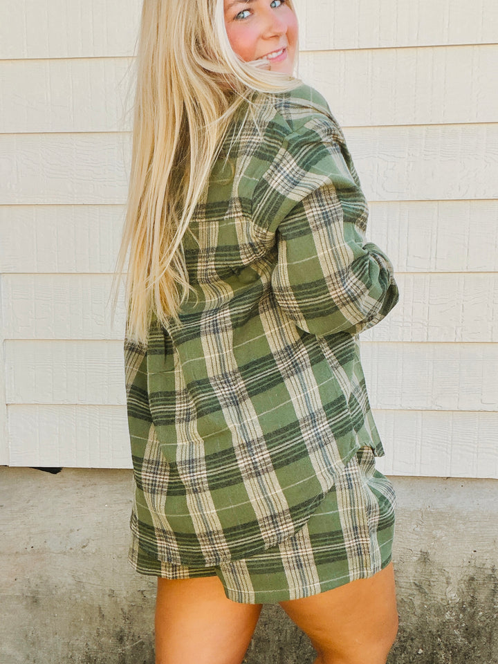The Frannie Flannel Top