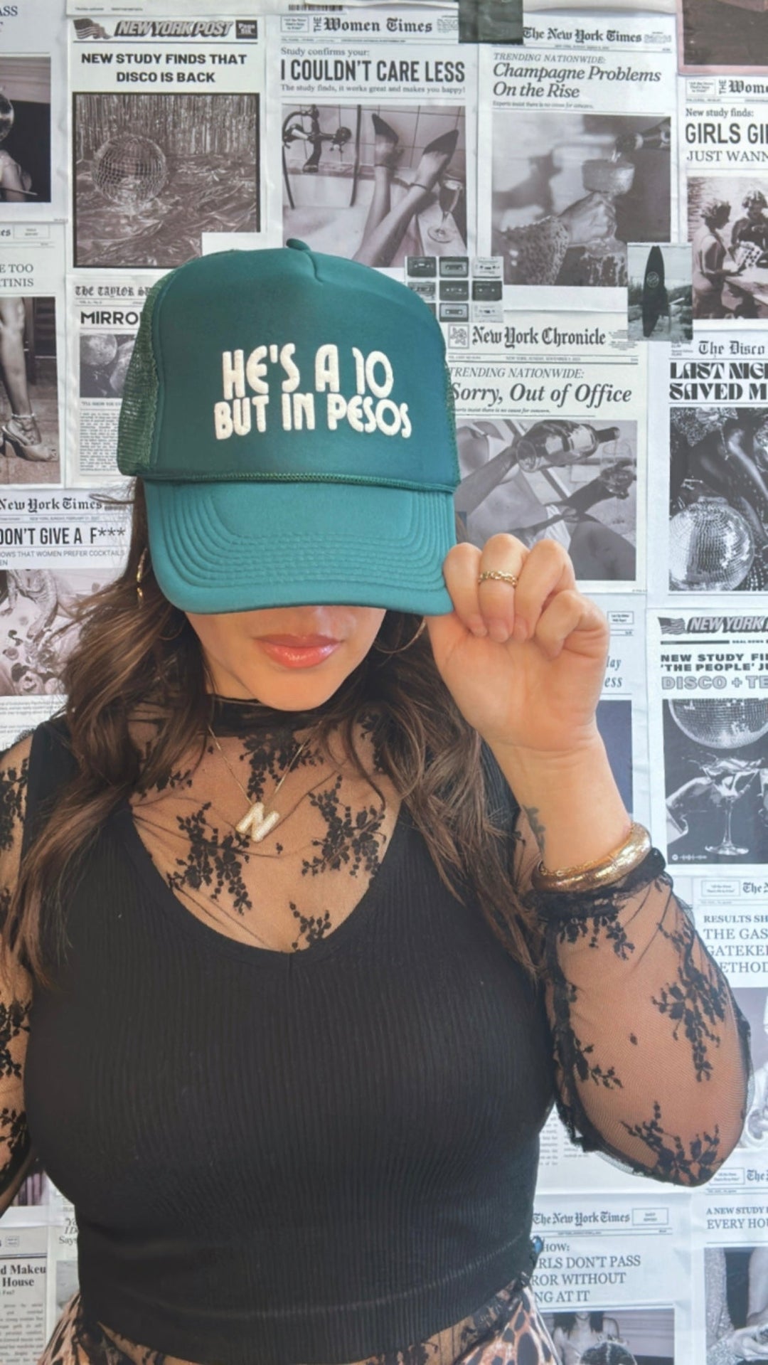 He's A 10 But In Pesos Trucker Hat