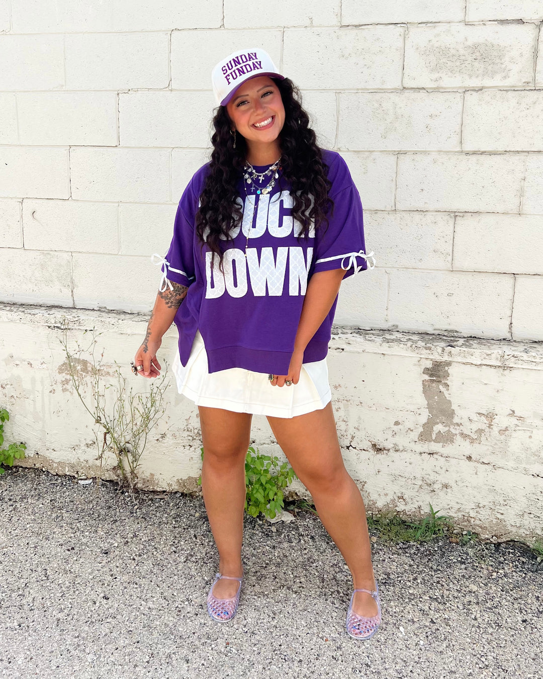 Touchdown & Bows Jersey Top