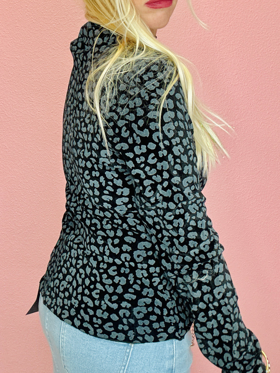 The Sarah Leopard Top