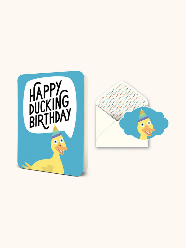 Happy Ducking Birthday Greeting Card