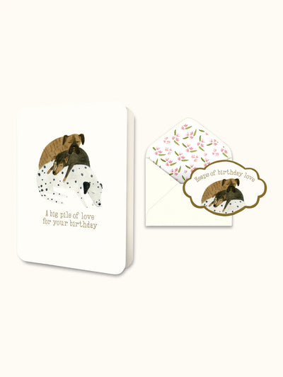 Puppy Love Birthday Greeting Card