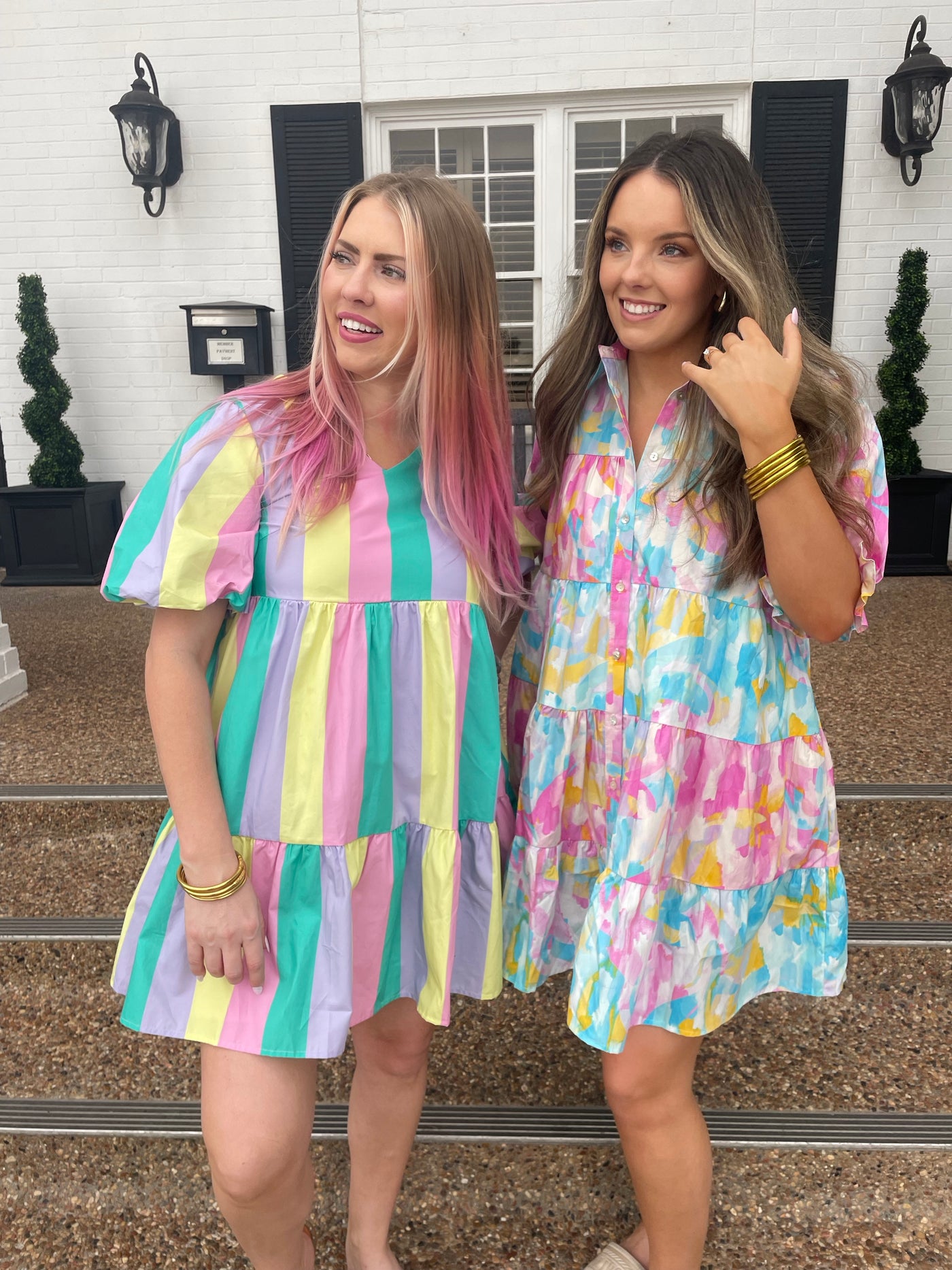 The Abby Pastel Mini Dress