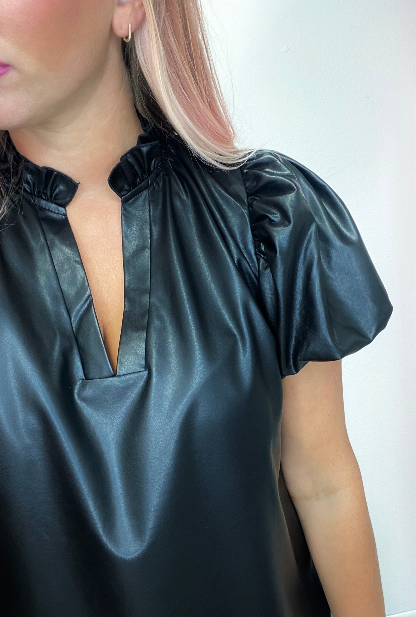 The Kate Leather Mini Dress