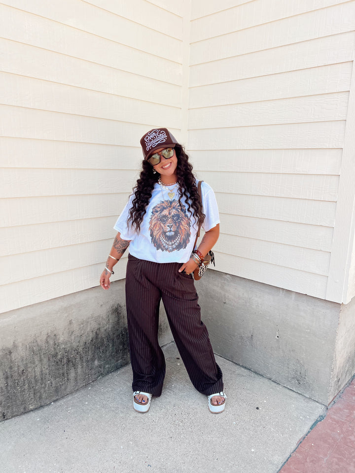 Roar & Radiance Lion Rhinestone Tee
