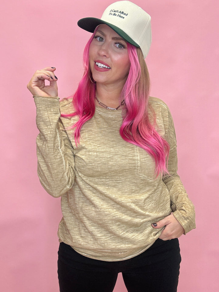 The Lauren Raw Edge Detail Top