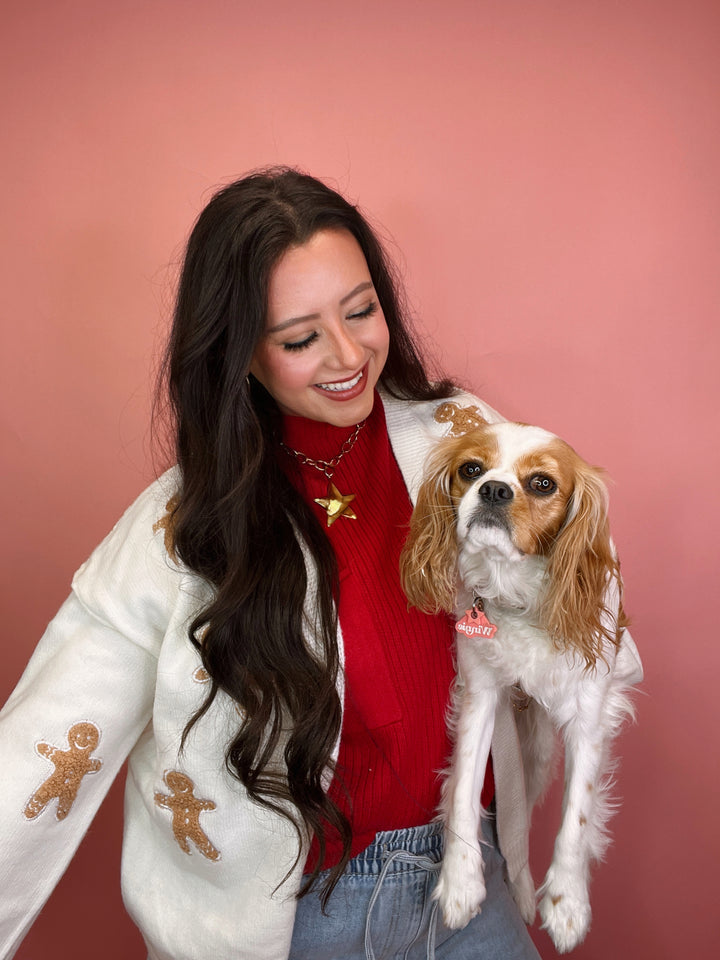 Gingerbread Man Cardigan