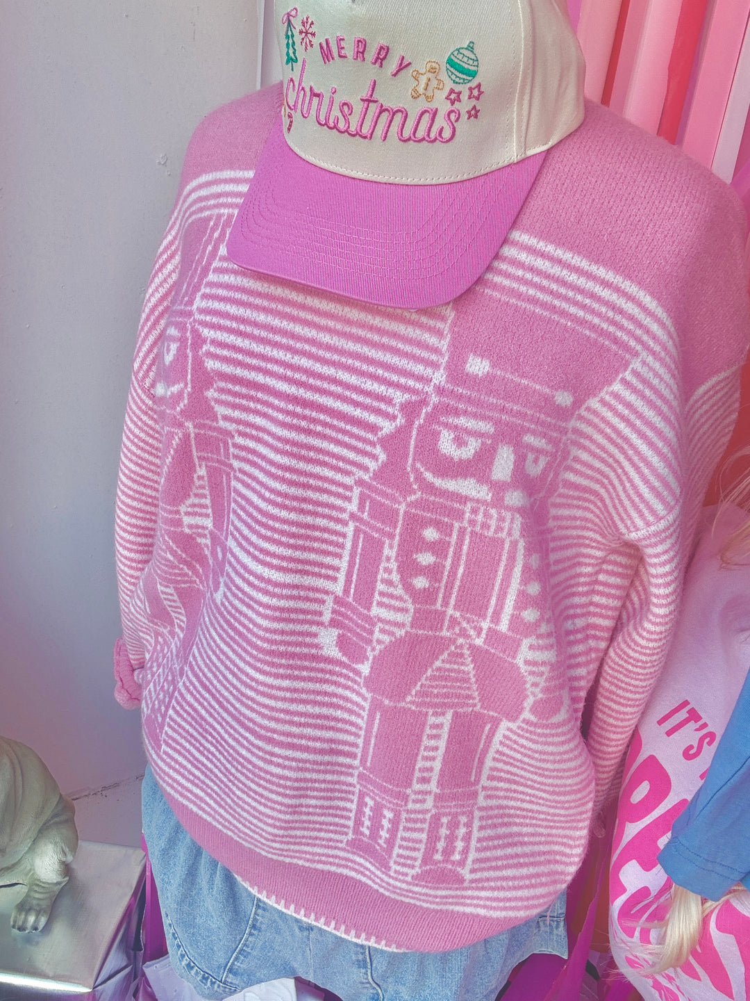 Nutcracker Stitched Christmas Sweater