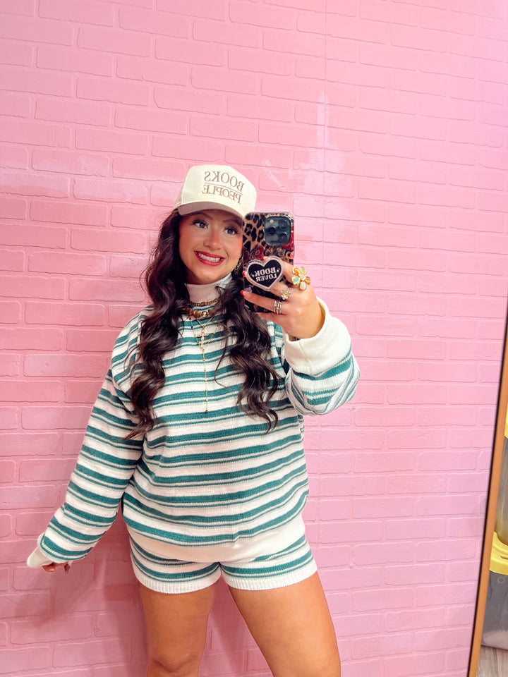 Cozy & Cutie Stripe Shorts