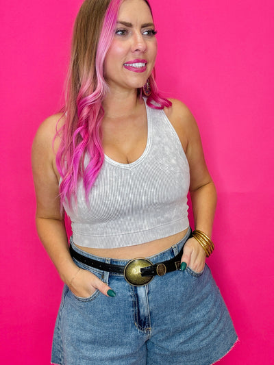 The Ashlynn Cropped Racerback Tank