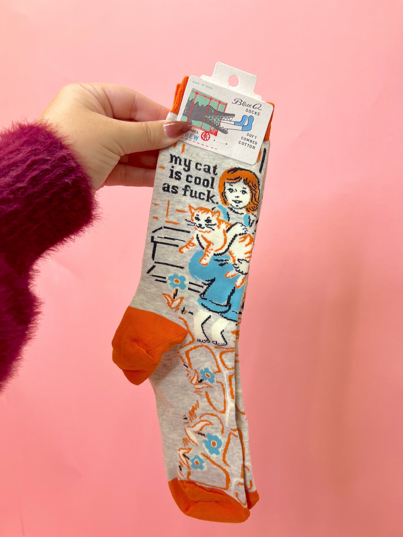 My Cat Is Cool As Fuck Socks