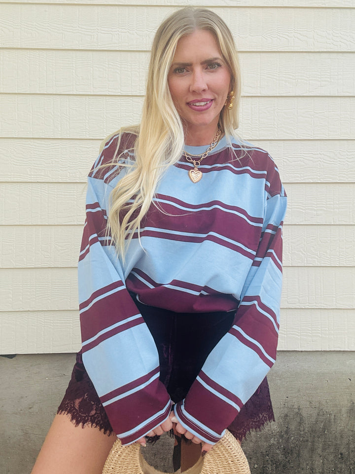 Stripe & Stitch Boxy Knit Top