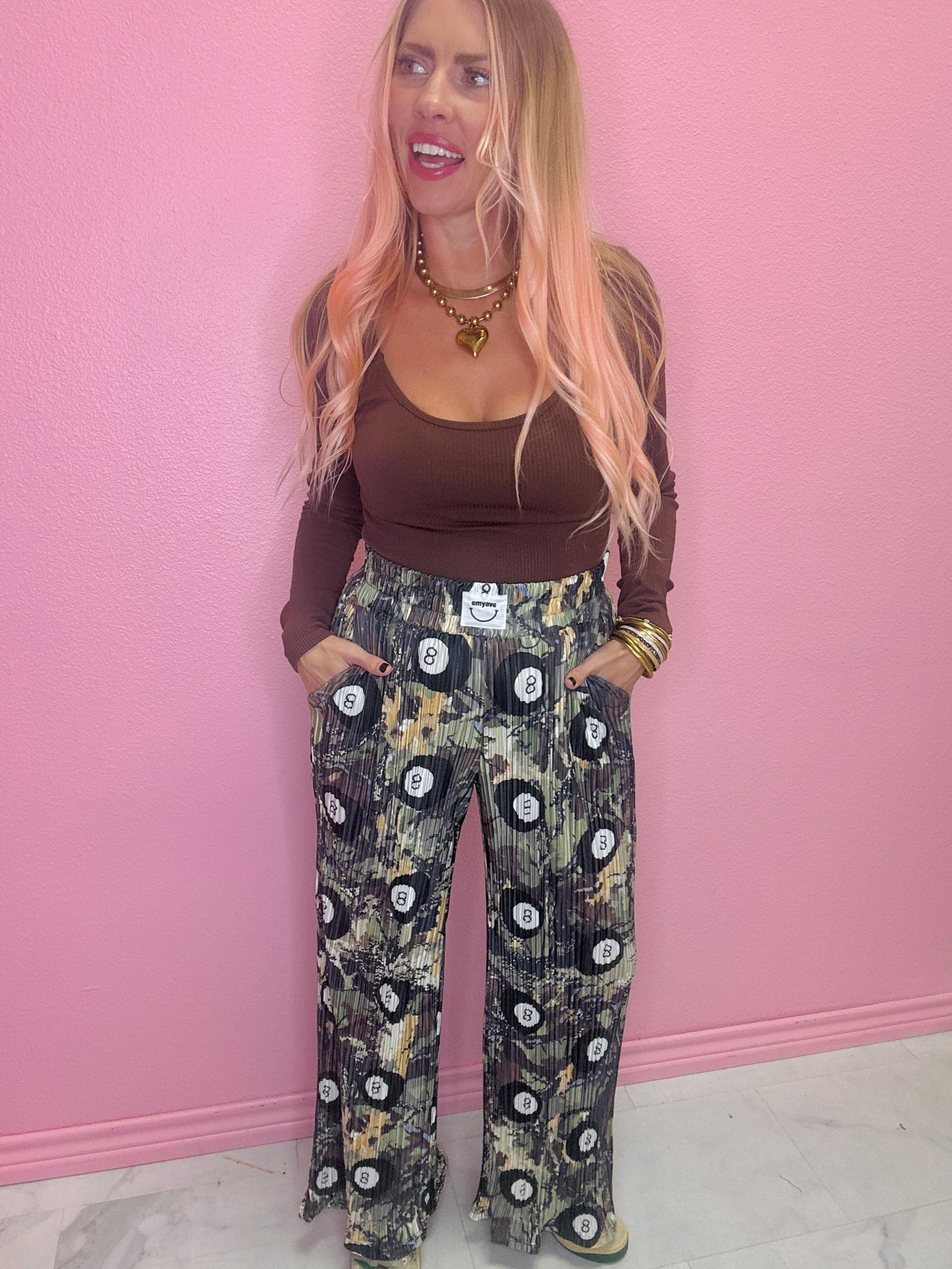 Lucky Shot Plisse Pants