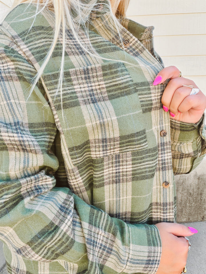 The Frannie Flannel Top