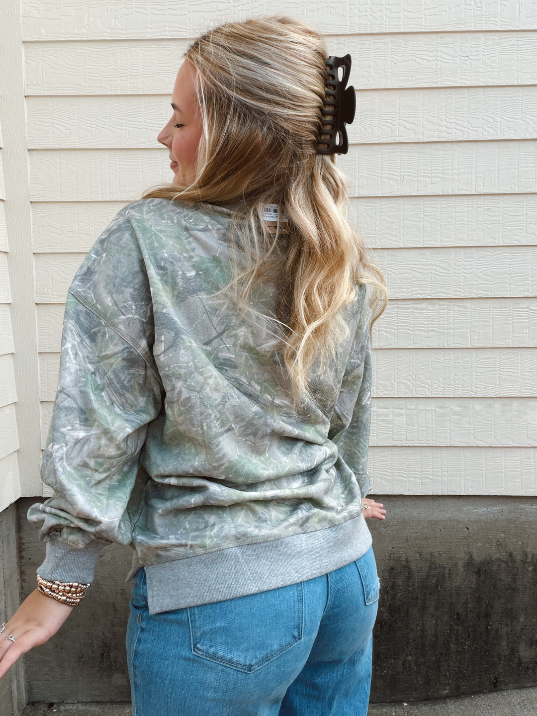 Cozy Girl Camo Sweatshirt