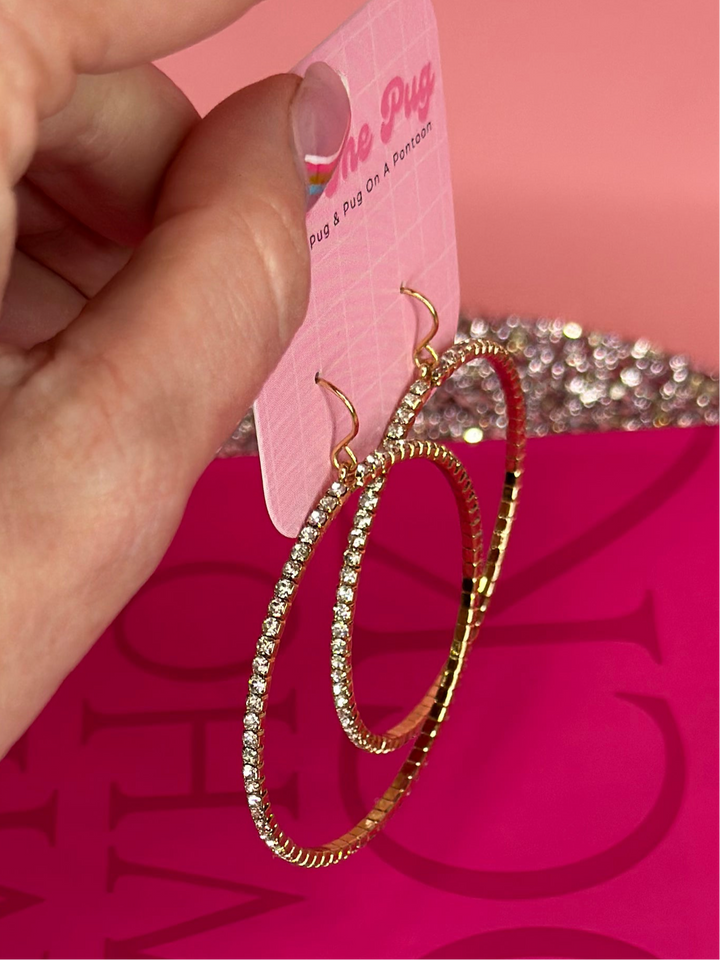 The Diedra Dangle Hoop Earrings