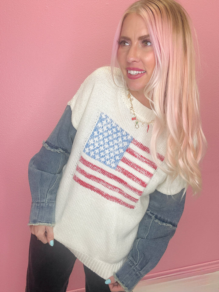 The American Patchwork Sweater