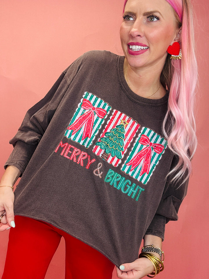 Merry & Bright Long Sleeve Top