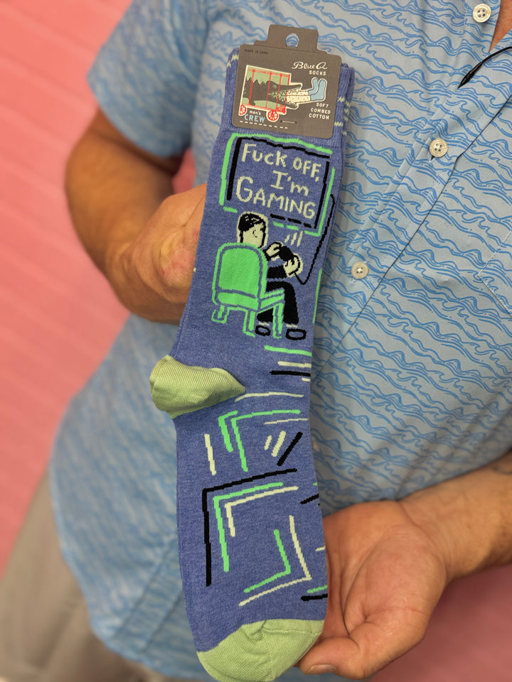 Fuck Off I'm Gaming Men's Socks