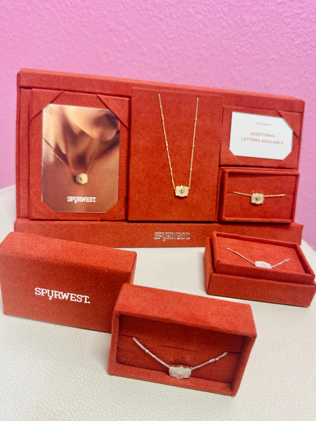 Ultra Mini Belt Buckle Initial Necklace