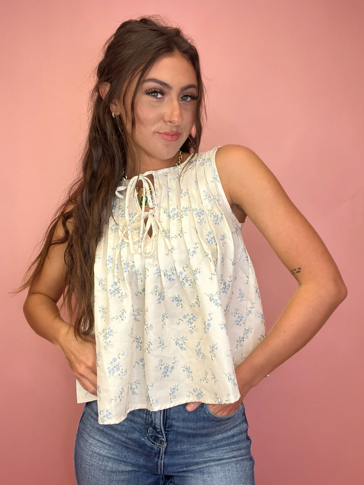 The Bloom & Breeze Tie-Front Top