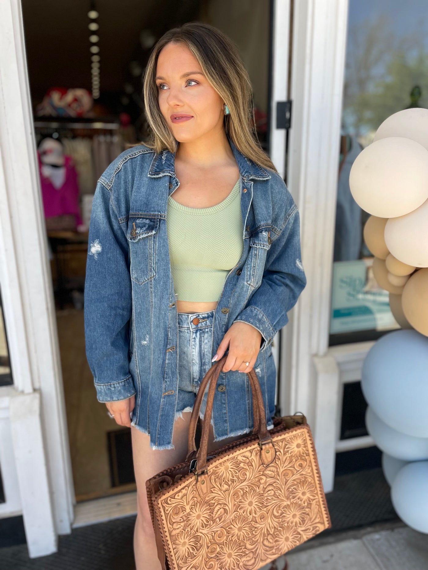 The Rory Denim Button Up Jacket